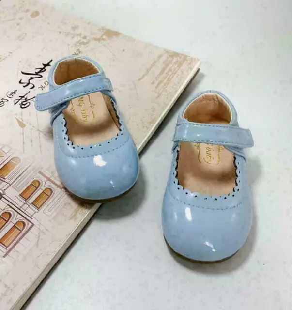 Bambini Bambine Fiocco A Nastro Spagnolo Festa Di Matrimonio Brevetto Bambini Scarpe Da Toodler 7