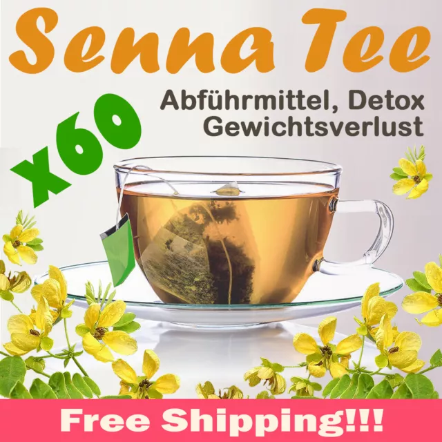 SENNA TEE - Abführmittel,Detox,Gewichtsverlust,60 Teebeutel,kostenloser Versand