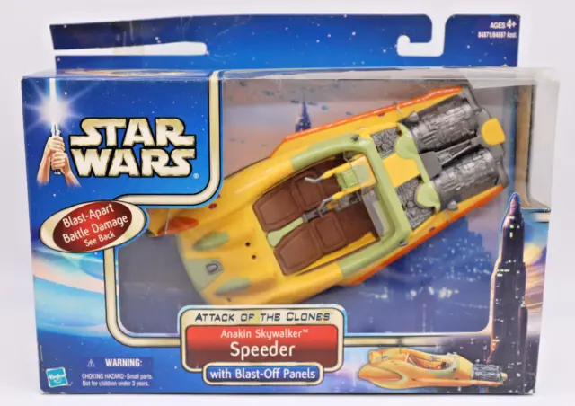 New STAR WARS ATTACK OF THE CLONES Anakin Skywalker Speeder (Hasbro)