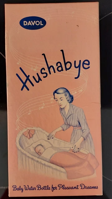 Vintage Baby Hushabye Davol Water Bottle w/ Original Box Toddler Infant