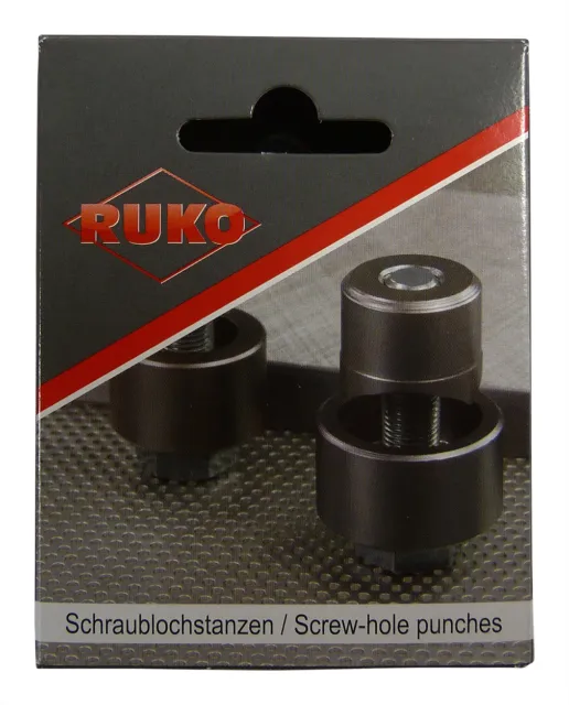 Schraublochstanze Lochstanze Locher Blechlocher RUKO 12,7 - 63,5mm ALLE GRÖSSEN