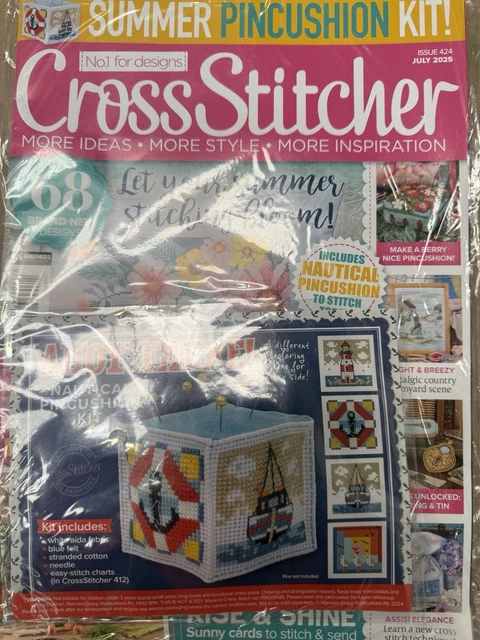 CROSS STITCHER MAGAZINE July 2025 Let your Summer stitching bloom ...