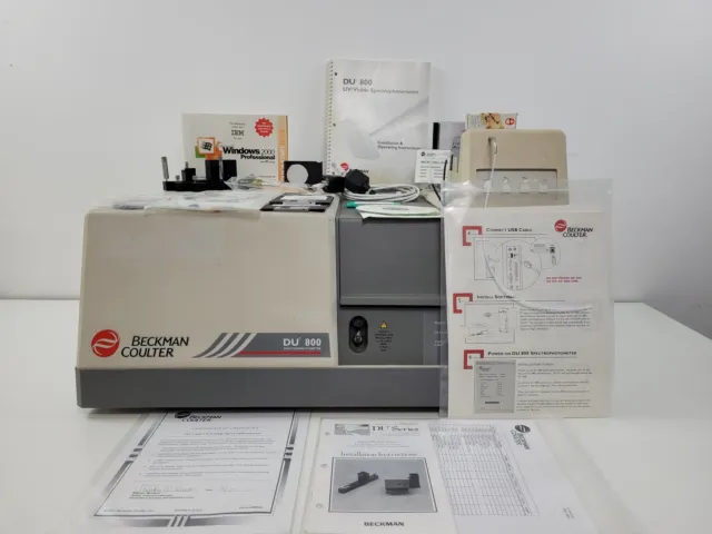 Beckman Coulter Model DU 800 UV/VIS Spectrophotometer Lab