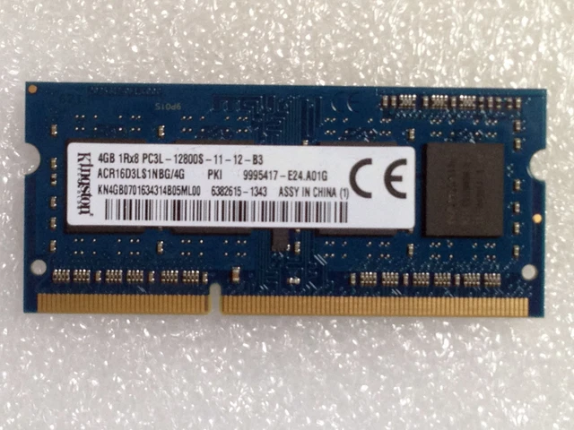 Kingston 4GB DDR3L 1600MHz SODIMM Laptop RAM – 1Rx8, 1.35V, Non-ECC (KCP3L16SS8/4)