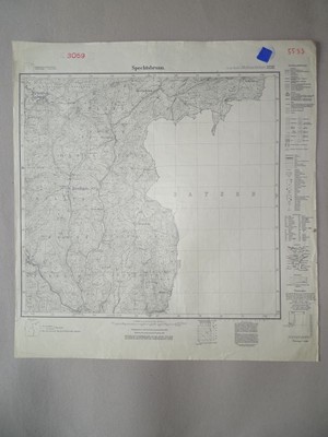 SPECHTSBRUNN TETTAU RENNSTEIG Thüringen - topographische Karte