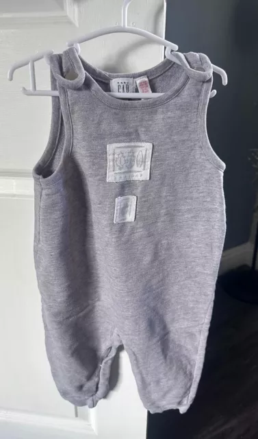 GAP BABY Dungaree Romper to Suit Age 6 - 12 Months Old - Very Good Condition
