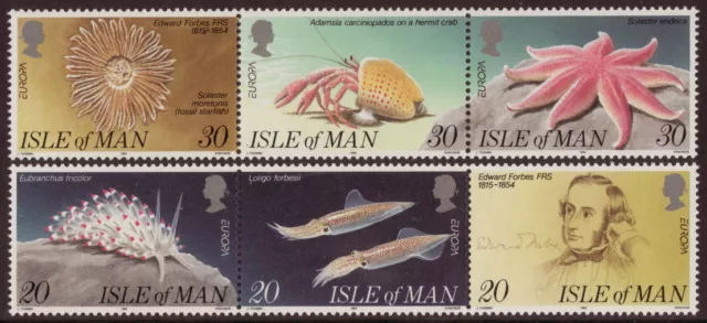 Isle Of Man 1994 Europa Set 6 Unmounted Mint, Mnh