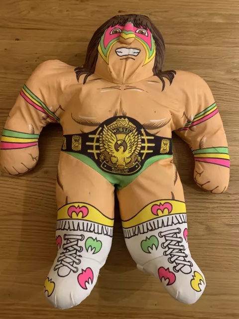 Vintage 1990s Tonka Ultimate Warrior WWF Wrestling Buddies Pillow Plush Toy