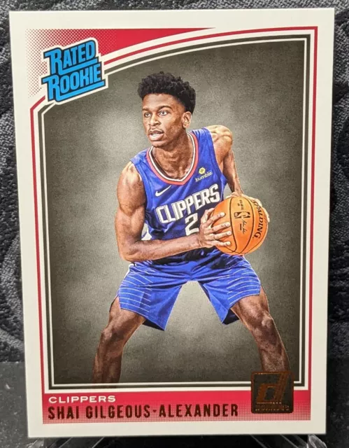 2018-19 Panini Donruss Shai Gilgeous-Alexander #162 Rated Rookie NBA Basketball