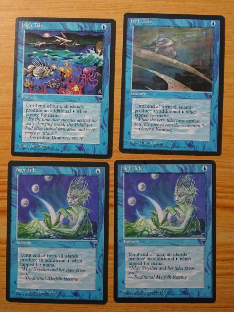 Carte Magic : High Tide x4 - Fallen Empires - 3 Dessins - NM