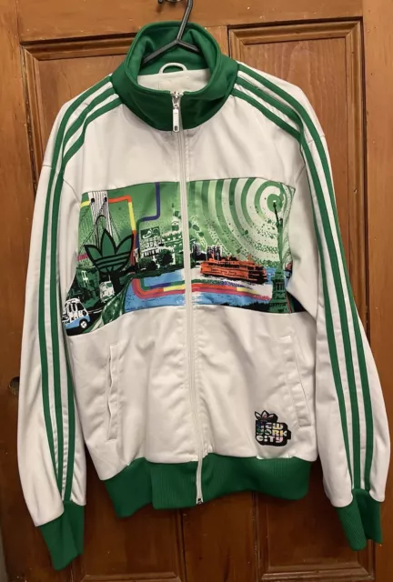 Adidas Original Track Top Rare New York Staten Island. Size Medium. Adicolor G6