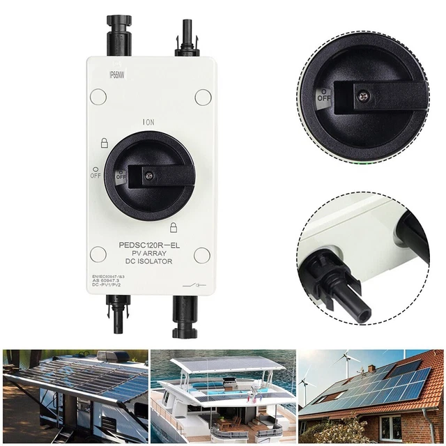 Interruttore Di Separazione DC Per Impianti Solari, 32 A E 500 V, Con Alloggiamento Impermeabile IP65