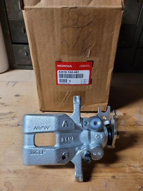 Genuine Honda Right Rear Brake Caliper 43018-TA0-A81. Piston Side.  No Bracket