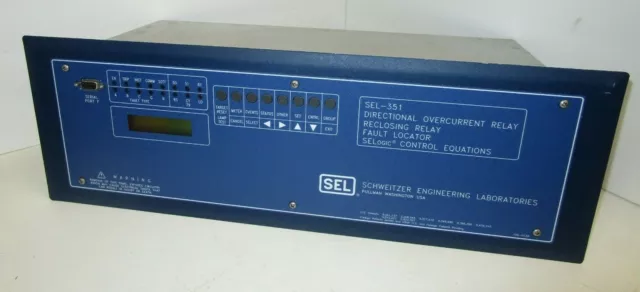 Schweitzer SEL-351 Overcurrent/Reclosing Relay 035161345542X1