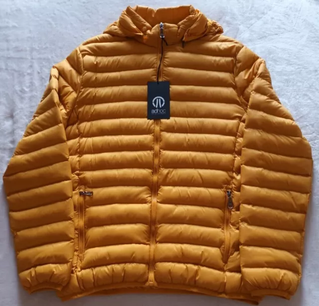 Adhoc Mens Padded Jacket, Mustard Uk Size 2Xl Brand New With Tags.