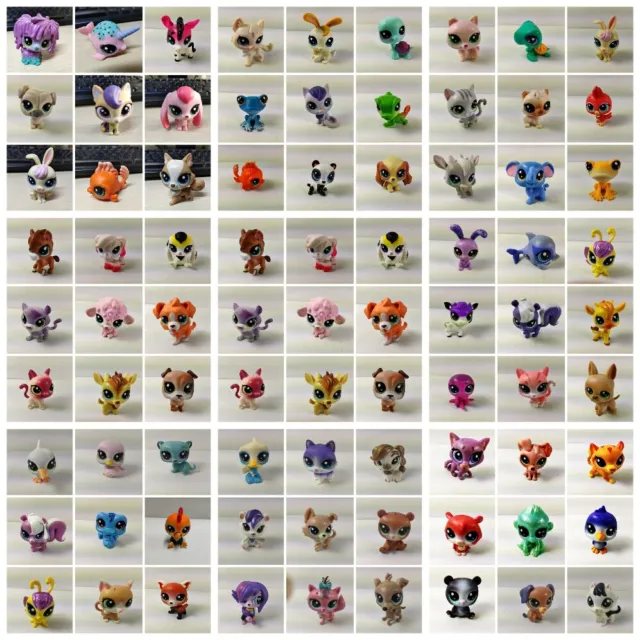 Up to 150 Kinds Different Hasbro Littlest Pet Shop LPS Dog Cat Fish- Your Choice