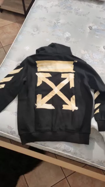 Off White Felpa Marker  XL con cappuccio