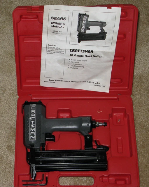 SEARS CRAFTSMAN BRAD Nail Gun, model 351.183231, for parts or repair