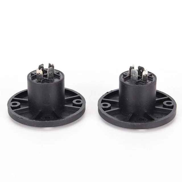 2X Speakon 4 Pin Female Jack Compatible Audio Cable Panel Socket Connector