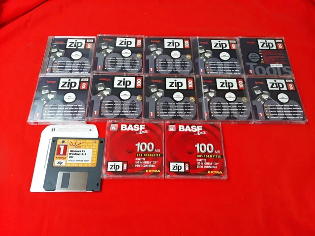 Lot Disquettes de sauvegarde pour Iomega ZIP 100