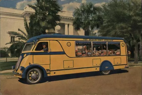 Advertising Beech-Nut Gum Circus Buses Chrome Postcard Vintage Post Card