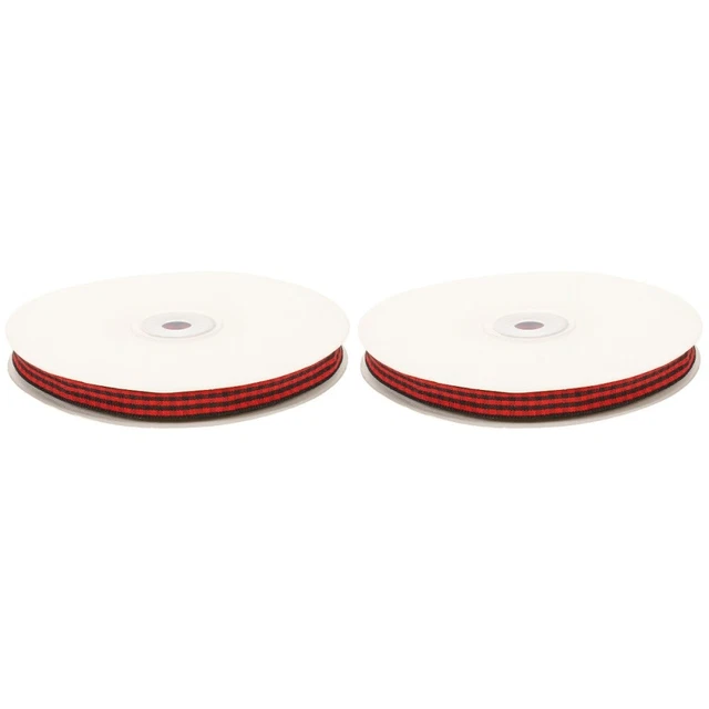 2x Weihnachten Sackleinen Stoff Band Geschenk Verpackung Band