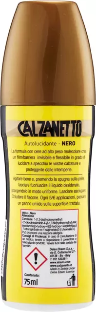CALZANETTO LIQUIDO AUTOLUCIDANTE PER SCARPE colore nero - EBANO 3