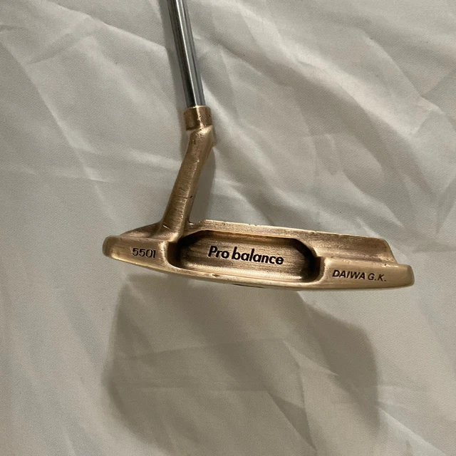 Putter Vintage Old Masters RF2 – Laiton, Acier, 34 Pouces – Main Droite – USA