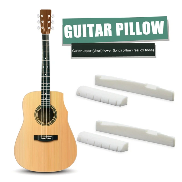 4pcs Bone Guitar Bridge Nut Saddle for 6 String Guitar Stringed Instrument Parts 2