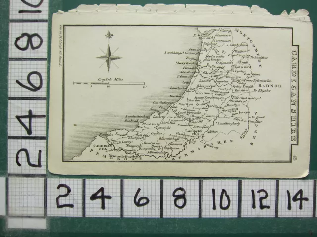 C1833 Georgian Card ~ Cardiganshire