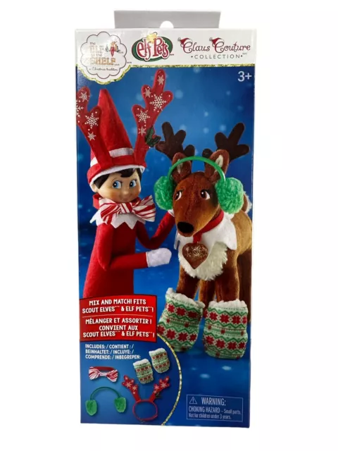 2022 Elf On The Shelf Claus Couture Dress Up Party Pack For Pets & Scout New