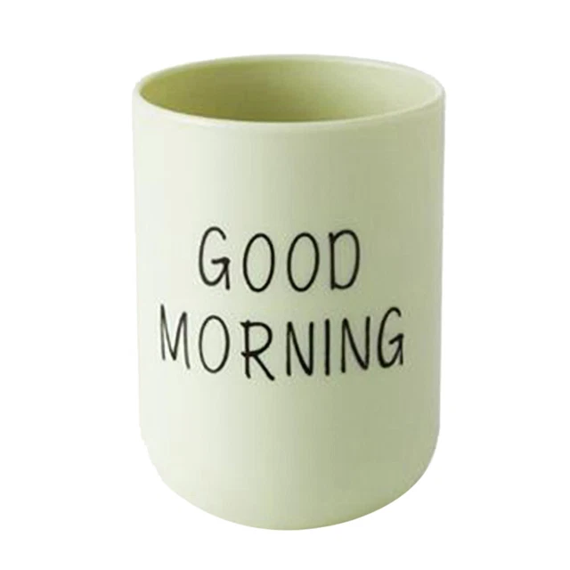 Cepillo de dientes de baño taza circular simple taza de dientes buenos días