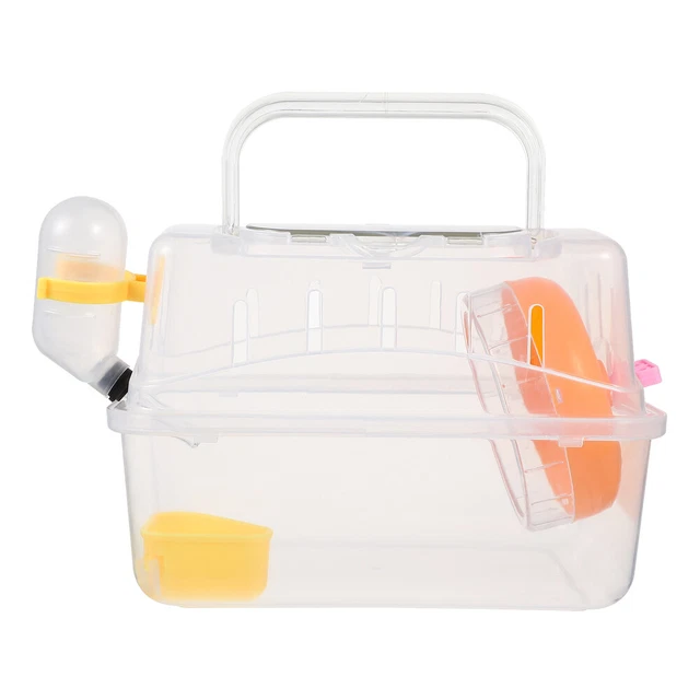Small Pet Cage Hamster Cage Travel Clear Tub Small Animal Habitat