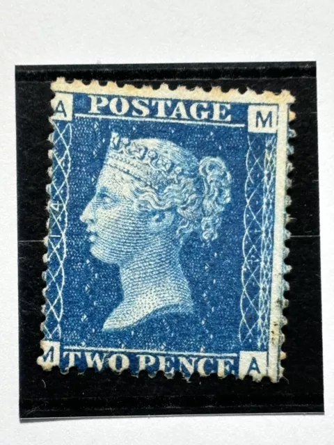 GB stamp UK 1858 QV 2d Blue MA / unused,  NG / MA387