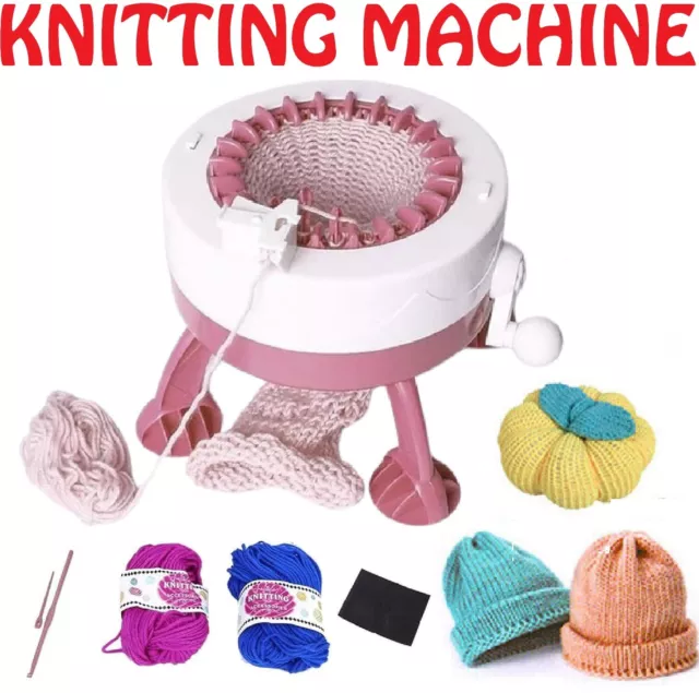 DIY Knitting Machine Smart Weaving Hand Knit Rotating Kids Toy Scarf Sock Hat