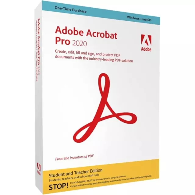 ADOBE S&T - Acrobat Pro 2020 MLP (DE) - Software - Windows - macOS - schnell