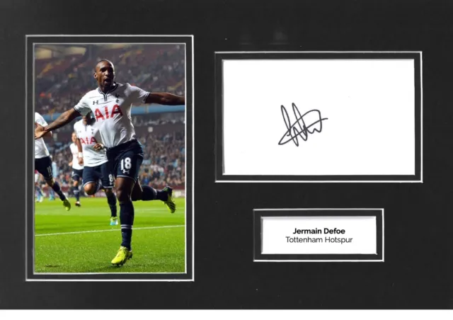Jermain Defoe Signed 12x8 Photo Display Tottenham Hotspur Real Memorabilia COA