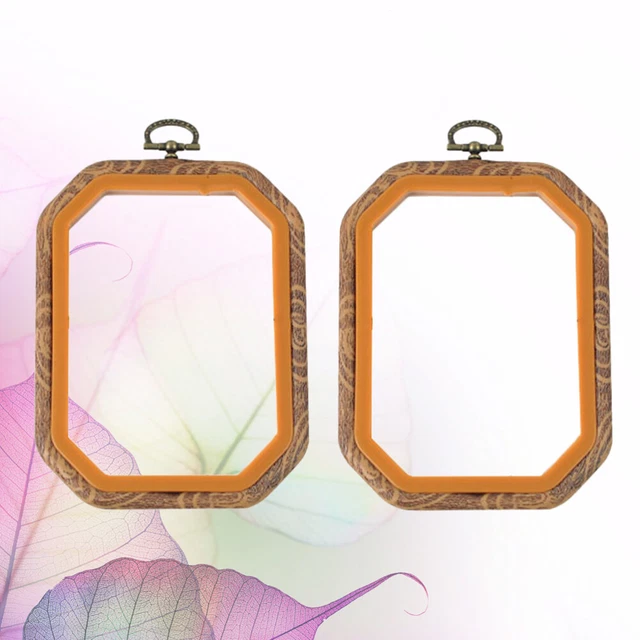 2pcs Nähen Ringe Hoops DIY Stickerei Kreis Stickerei Hoops Stickerei Kreis