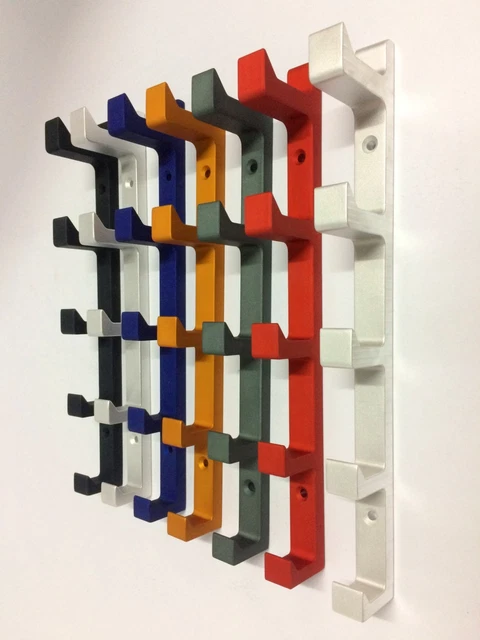 Vertical Wall Hooks Color Full Modern Hat Rack Metal Hanger Clothing Mounted 12"