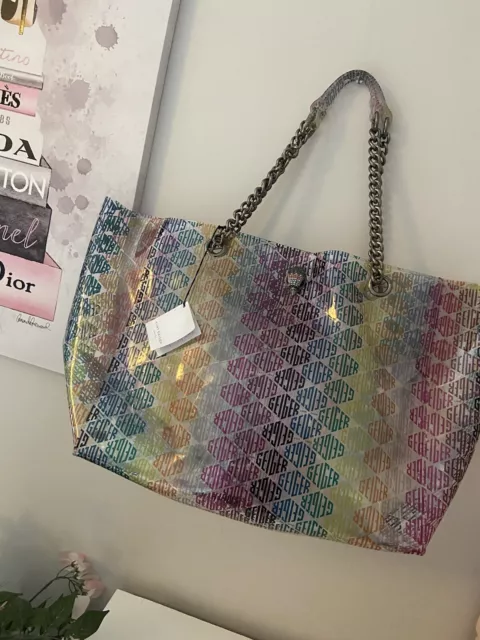 Kurt Geiger Kensington Rainbow 🌈 Transparent Synthetic  PVC Large Shopper BNWTS