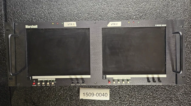 Marshall V-R44P-SDI Four 4 LCDs in a Rack Mounted Panel