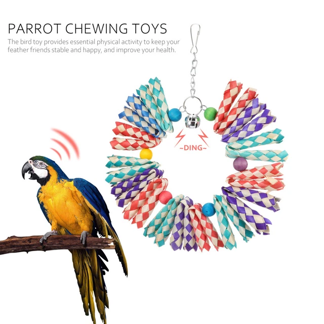 1pc Papagei Liefert Papagei Biss Spielzeug Vogel Spielzeug Vogel Liefert 12