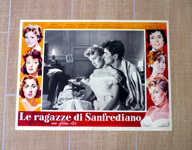 LE RAGAZZE DI SAN FREDIANO fotobusta poster Valerio Zurlini Cifariello