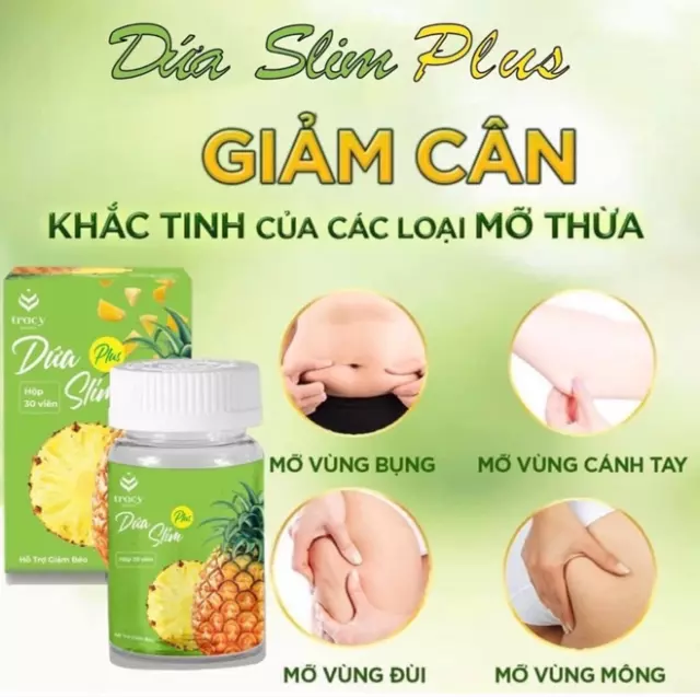 4x Giam can Dua Slim Plus – Perte de poids 100% à base de plantes