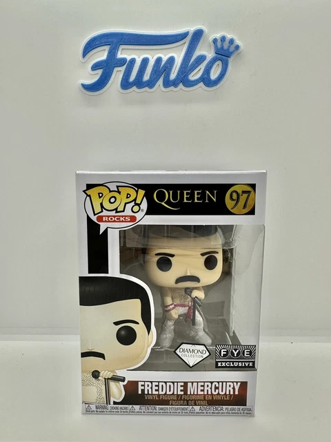 Funko Pop Rocks Queen Freddie Mercury 97 Diamond FYE Exclusive