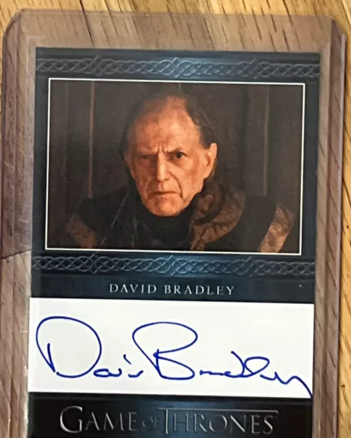 2014 Game of Thrones Season 3 Blue Border David Bradley Walder Frey as Auto 6h3