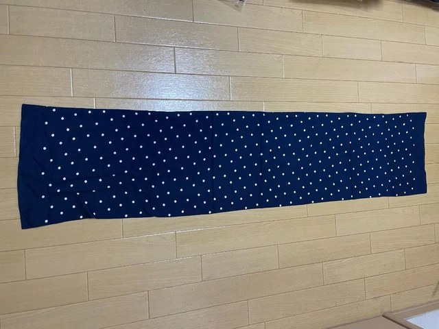 RRL / Muffler Stall Dot Polka Dot Made in Italy Navy No.1456