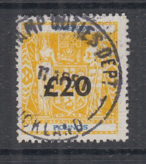 NEW ZEALAND 1942 £20 on £20 ARMS- Revenue- FU NEW ZEALAND 1942 £20 on £20 ARMS- Revenue- FU