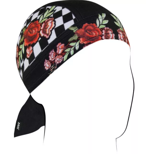 Zan Headgear Sportflex Flydanna Headwrap Checker Floral