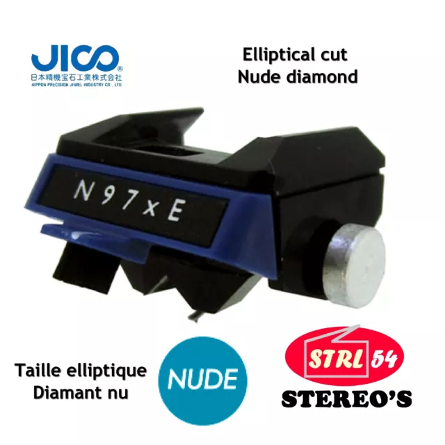 N97XE JICO special for SHURE M97XE ELLIPTICAL NUDE DIAMOND High Quality stylus